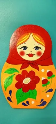 Мастер-класс по росписи разделочной доски "Матрёшка", фото 3